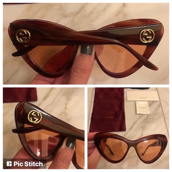 🔥NEW SHOW STOPPER GUCCI CAT EYE SUNGLASSES 🔥 - Picture 9 of 15